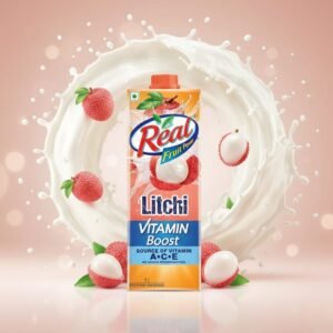 Real Fruit Power Vitamin Boost Litchi Juice 1L